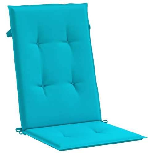 Jastuci za stolicu s visokim naslonom 4 kom tirkizni od tkanine Cijena