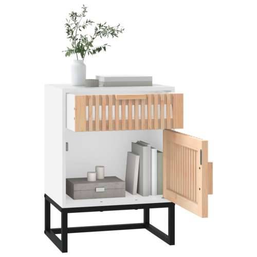Noćni ormarići 2 kom bijeli 40 x 30 x 55,5 cm od drva i željeza - Bijela 2 Cijena