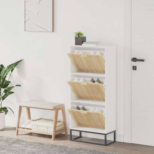 Ormarić za cipele bijeli 52 x 25 x 120 cm od konstruiranog drva - Bijela 1 Cijena