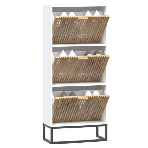 Ormarić za cipele bijeli 52 x 25 x 120 cm od konstruiranog drva - Bijela 1 Cijena