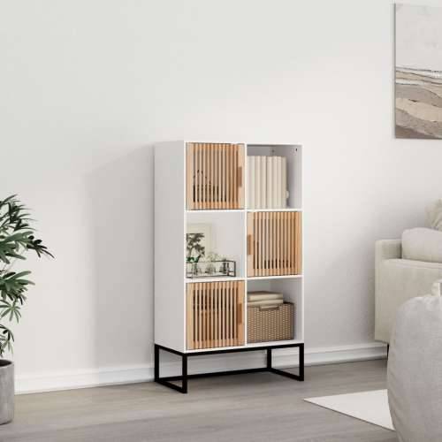 Visoka komoda bijela 70 x 35 x 125 cm od konstruiranog drva - Bijela 1 Cijena