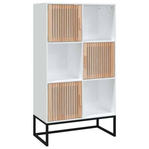 Visoka komoda bijela 70 x 35 x 125 cm od konstruiranog drva - Bijela 1 Cijena