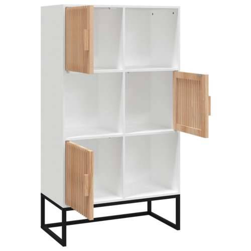 Visoka komoda bijela 70 x 35 x 125 cm od konstruiranog drva - Bijela 1 Cijena