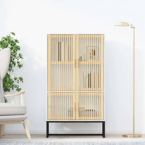 Visoka komoda bijela 70 x 35 x 125 cm od konstruiranog drva - Bijela 1 Cijena