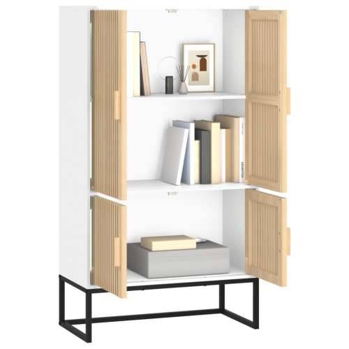 Visoka komoda bijela 70 x 35 x 125 cm od konstruiranog drva - Bijela 1 Cijena
