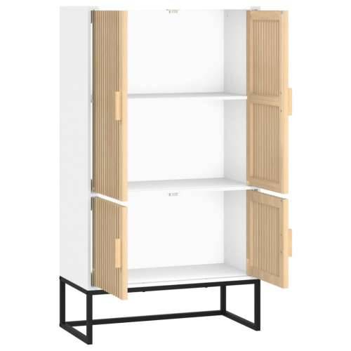 Visoka komoda bijela 70 x 35 x 125 cm od konstruiranog drva - Bijela 1 Cijena