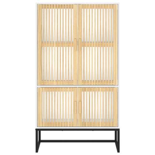 Visoka komoda bijela 70 x 35 x 125 cm od konstruiranog drva - Bijela 1 Cijena