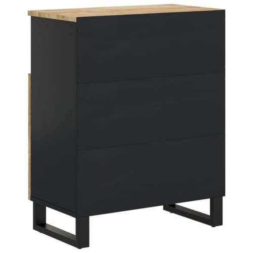 Komoda s 2 vrata 60 x 33 x 75 cm od masivnog drva manga - Svjetlosmeđa 1 Cijena