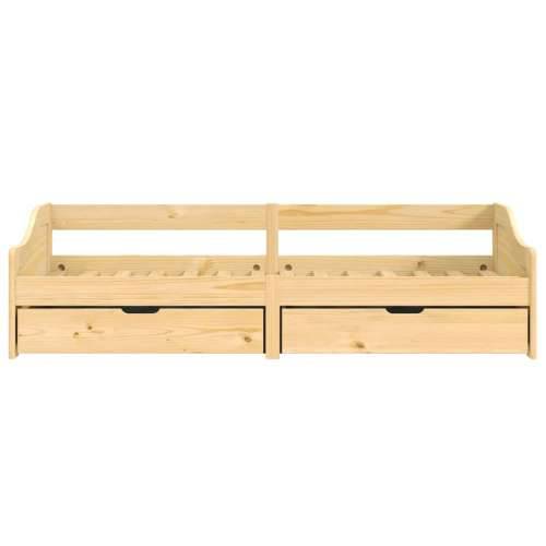 Dnevni ležaj s 2 ladice IRUN 90x200 cm masivna borovina - Smeđa Cijena