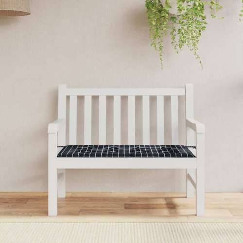 Jastuk za vrtnu klupu crni karirani 100x50x4 cm tkanina Oxford - Crno-bijelo 100 x 50 x 3 cm 1 Cijena