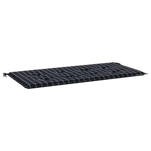 Jastuk za vrtnu klupu crni karirani 100x50x4 cm tkanina Oxford - Crno-bijelo 100 x 50 x 3 cm 1 Cijena