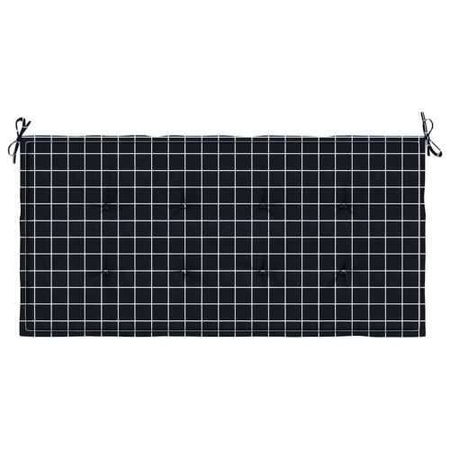 Jastuk za vrtnu klupu crni karirani 100x50x4 cm tkanina Oxford - Crno-bijelo 100 x 50 x 3 cm 1 Cijena