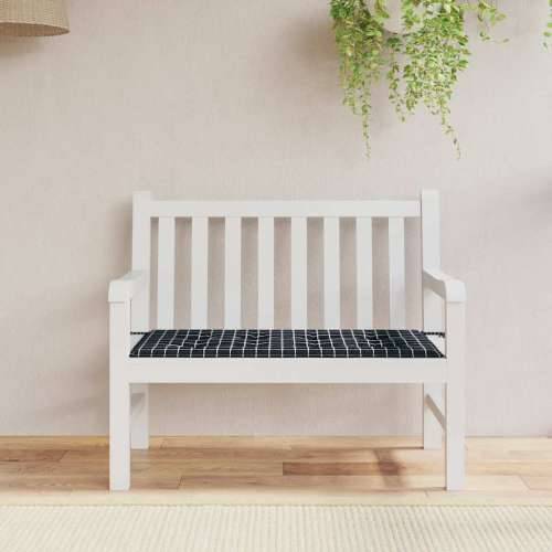 Jastuk za vrtnu klupu crni karirani 120x50x4 cm tkanina Oxford - Crno-bijelo 120 x 50 x 3 cm 1 Cijena