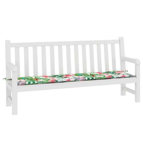 Jastuk za vrtnu klupu višebojni 200x50x4 cm od tkanine - Zelena i roza 200 x 50 x 3 cm 1 Cijena