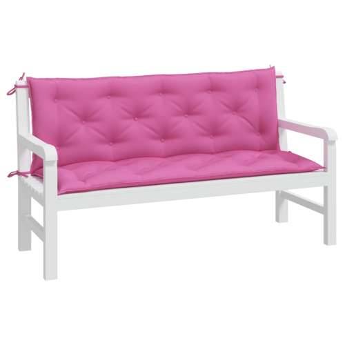Jastuci za vrtnu klupu 2 kom ružičasti 150x50x7 cm tkanina Cijena