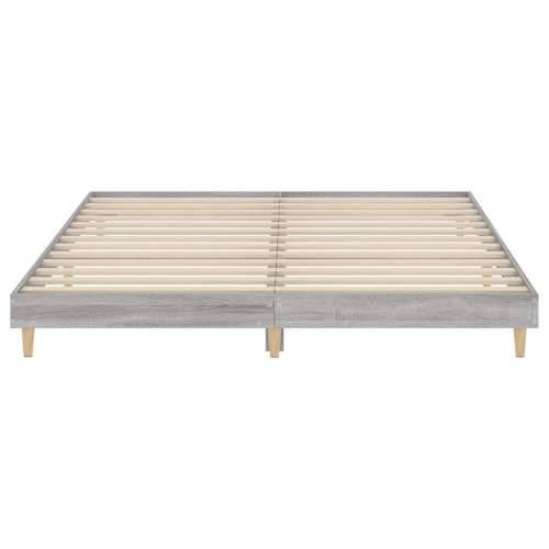 Okvir za krevet boja hrasta 120 x 200 cm od konstruiranog drva - Sivi hrast sonoma 120 x 200 cm Cijena
