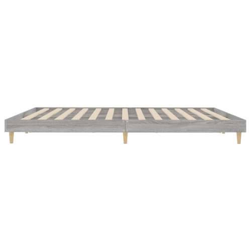 Okvir za krevet boja hrasta 120 x 200 cm od konstruiranog drva - Sivi hrast sonoma 120 x 200 cm Cijena