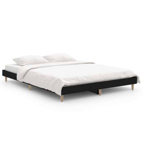 Okvir za krevet crni 135x190 cmkonstruirano drvo - Crna 135 x 190 cm Cijena