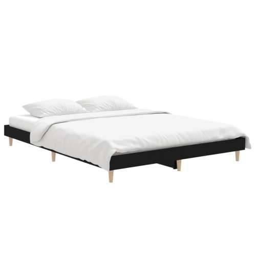 Okvir za krevet crni 135x190 cmkonstruirano drvo - Crna 135 x 190 cm Cijena