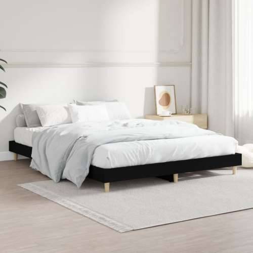 Okvir za krevet crni 135x190 cmkonstruirano drvo - Crna 135 x 190 cm Cijena