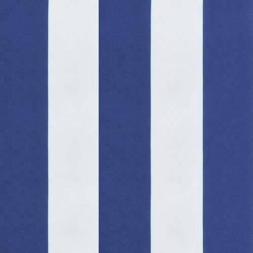 Jastuk za vrtnu klupu plavo-bijeli prugasti 200x50x4 cm tkanina - Plava i bijela 200 x 50 x 3 cm 1 Cijena
