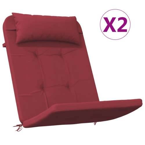 Jastuci za stolicu Adirondack 2 kom boja vina od tkanine Oxford Cijena