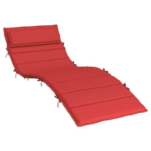 Jastuk za ležaljku crveni 180x60x4 cm od tkanine Oxford - Crvena 1 Cijena