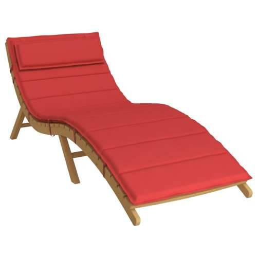 Jastuk za ležaljku crveni 180x60x4 cm od tkanine Oxford - Crvena 1 Cijena