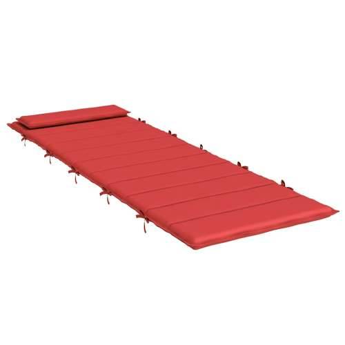 Jastuk za ležaljku crveni 180x60x4 cm od tkanine Oxford - Crvena 1 Cijena