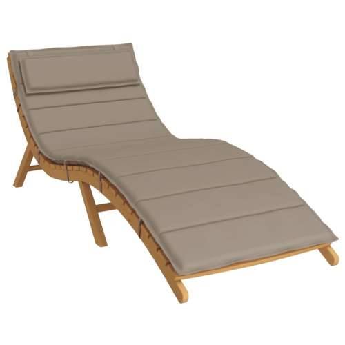 Jastuk za ležaljku smeđesivi 180x60x4 cm od tkanine Oxford - Sivo-smeđa 1 Cijena