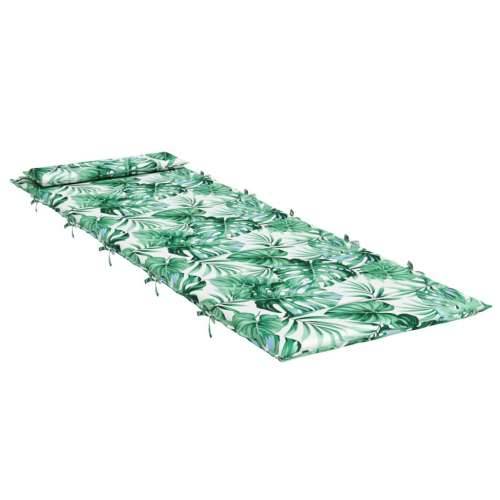 Jastuk za ležaljku s uzorkom lišća 180x60x4 cm tkanina Oxford - Uzorak lišća 1 Cijena