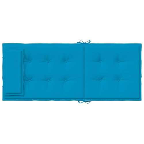 Jastuci za stolicu s visokim naslonom 4 kom plavi od tkanine Cijena