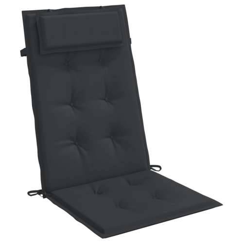 Jastuci za stolicu s visokim naslonom 4 kom crni tkanina Oxford Cijena