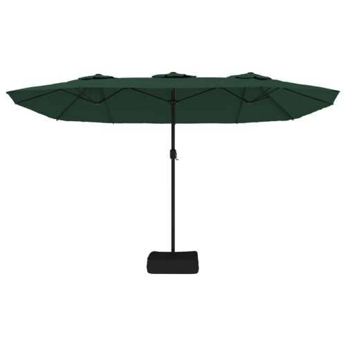 Dvostruki vrtni suncobran s LED svjetlima zeleni 449 x 245 cm - Zelena 1 Cijena