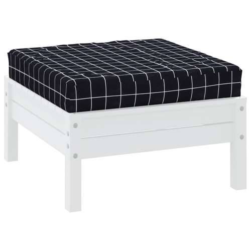 Jastuk za palete crni karirani 60 x 60 x 8 cm od tkanine Oxford Cijena