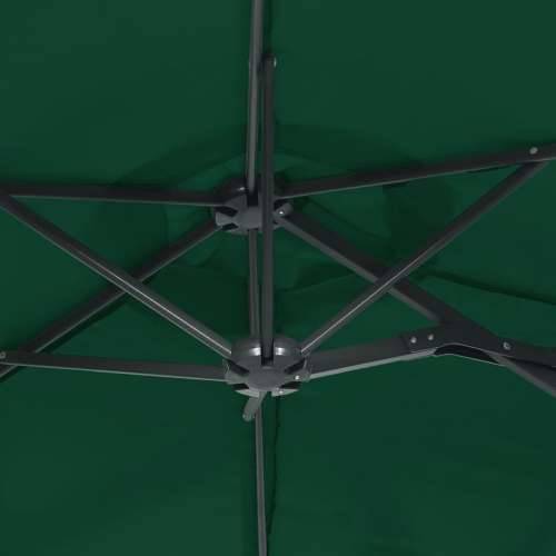 Dvostruki vrtni suncobran s LED svjetlima zeleni 316 x 240 cm - Zelena 1 Cijena