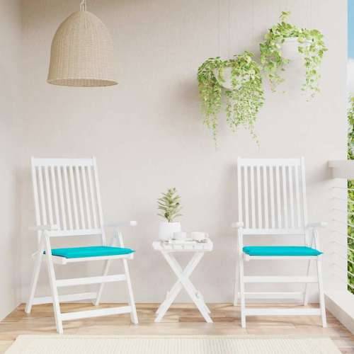 Jastuci za stolice 2 kom tirkizni 40x40x4 cm od tkanine - Tirkizna 40 x 40 x 3 cm 2 Cijena