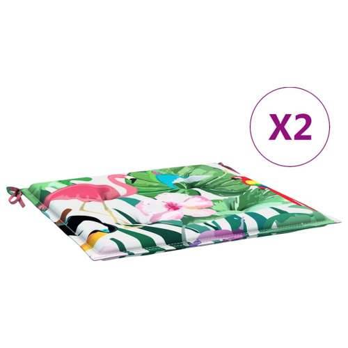 Jastuci za stolice 2 kom višebojni 50x50x4 cm od tkanine - Zelena i roza 50 x 50 x 3 cm 2 Cijena