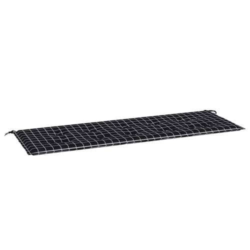 Jastuk za vrtnu klupu crni karirani 150x50x4 cm tkanina Oxford - Crno-bijelo 150 x 50 x 3 cm 1 Cijena