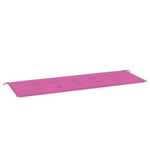 Jastuk za vrtnu klupu ružičasti 150x50x4 cm od tkanine Oxford - Ružičasta 150 x 50 x 3 cm 1 Cijena