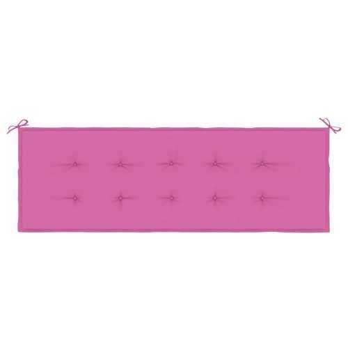 Jastuk za vrtnu klupu ružičasti 150x50x4 cm od tkanine Oxford - Ružičasta 150 x 50 x 3 cm 1 Cijena