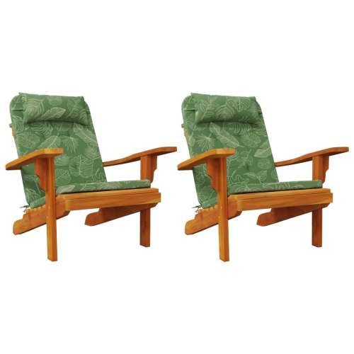Jastuci za stolicu Adirondack 2 kom uzorak lišća tkanina Oxford - Dezen s listom 2 Cijena