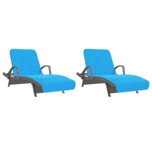 Ručnici za plažu 2 kom tirkizni 75 x 200 cm od tkanine 400 GSM - Tirkizna 75 x 200 cm 2 Cijena