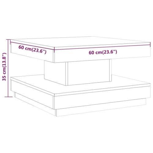 Stolić za kavu sivi 60 x 60 x 35 cm MDF - Siva 1 Cijena