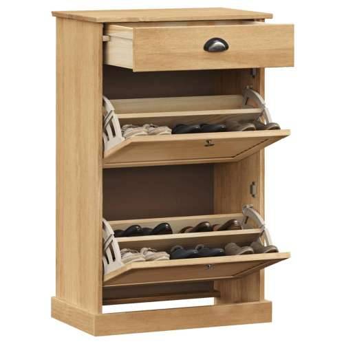 Ormarić za cipele VIGO 60 x 35 x 96 cm od masivne borovine - Smeđa 1 Cijena