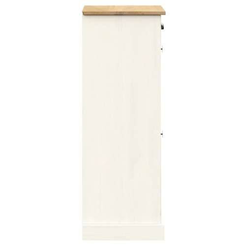 Ormarić za cipele VIGO 60x35x96 cm bijeli od masivne borovine - Bijela 1 Cijena