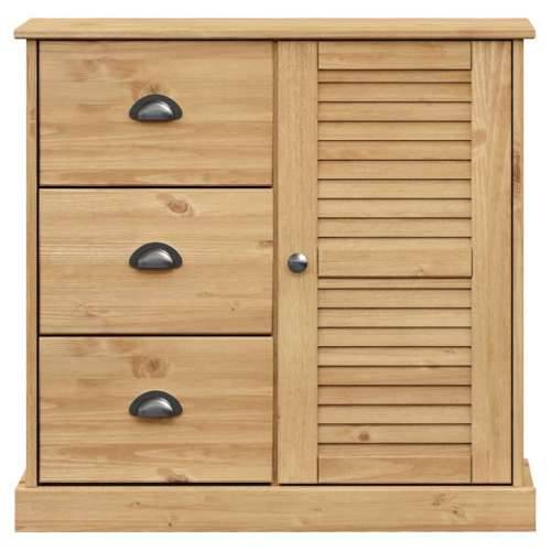 Komoda s ladicama VIGO 78 x 40 x 75 cm od masivne borovine - Smeđa 1 Cijena
