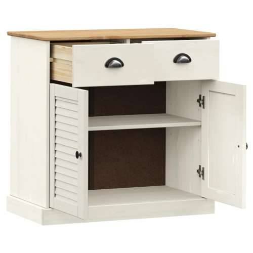 Komoda s ladicama VIGO 78x40x75 cm bijela od masivne borovine - Bijela 1 Cijena