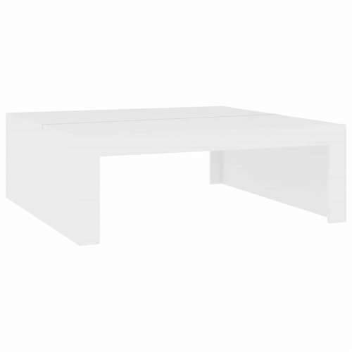 Stolić za kavu bijeli 100 x 100 x 35 cm od konstruiranog drva - Bijela 100 x 100 x 35 cm 1 Cijena