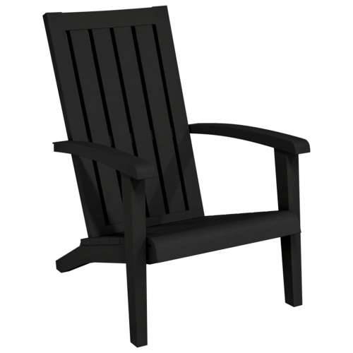 Vrtne stolice Adirondack 2 kom crne od polipropilena Cijena